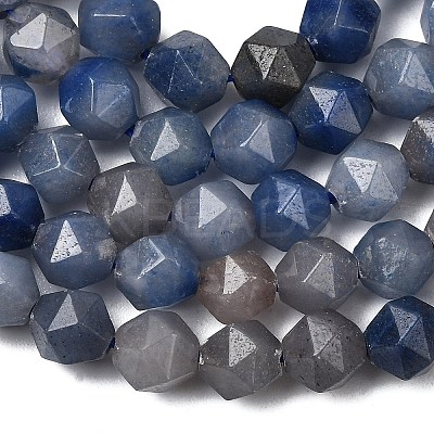 Natural Blue Aventurine Beads Strands G-Z119-A38-01-1