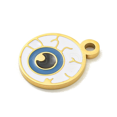 Halloween Theme Ion Plating(IP) 304 Stainless Steel Enamel Pendants STAS-M011-04F-1