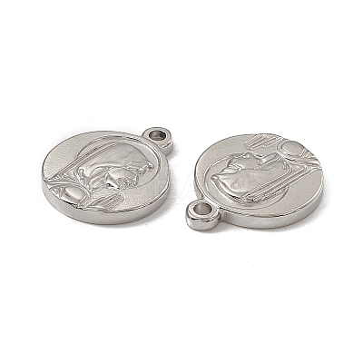 Non-Tarnish 201 Stainless Steel Pendants STAS-J401-VC620-1
