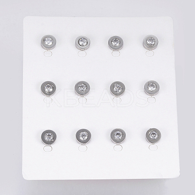 304 Stainless Steel Stud Earrings EJEW-H357-05P-1