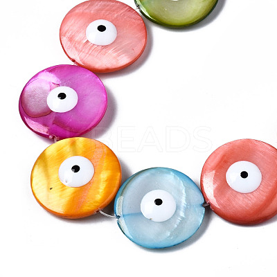 Natural Freshwater Shell Beads Strands SHEL-N003-10-1