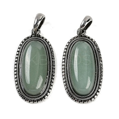 Natural Green Aventurine Pendants G-I370-07AS-05-1