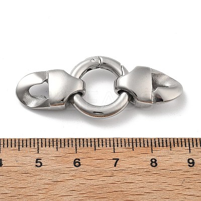 304 Stainless Steel Spring Gate Rings STAS-V008-29P-1
