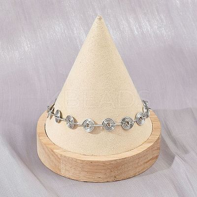 304 Stainless Steel Link Chain Bracelets for Women BJEW-Z143-26P-1