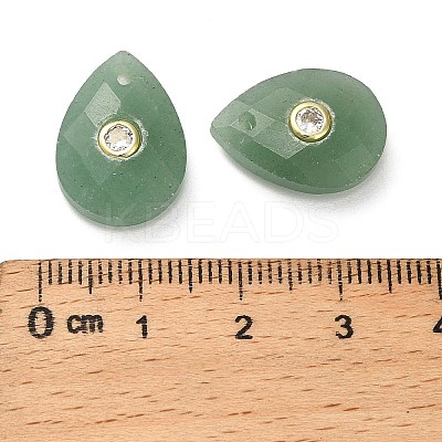 Natural Green Aventurine Pendants G-K371-03I-1