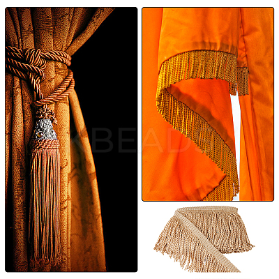4M Polyester Tassel Lace Ribbon OCOR-DC0001-09A-1