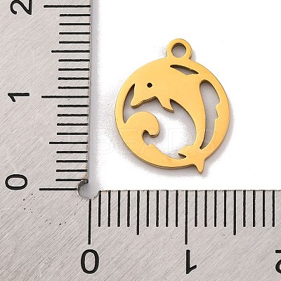 201 Stainless Steel Charms STAS-U016-06G-01-1