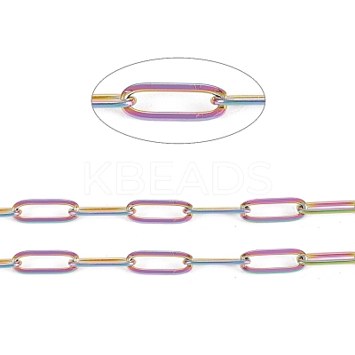 Ion Plating(IP) 304 Stainless Steel Paperclip Chains STAS-K209-07MC-1