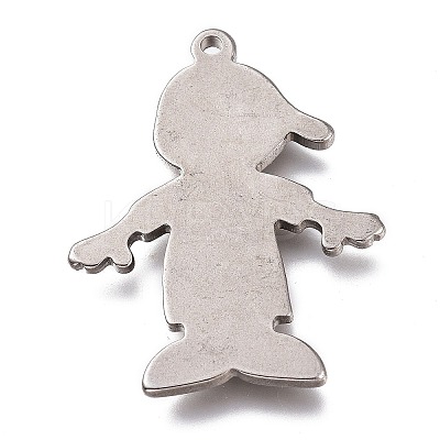 Tarnish Resistant 304 Stainless Steel Pendants STAS-Z007-12-1