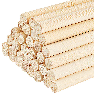 Round Bamboo Sticks LS-WOOD-WH0030-83F-1