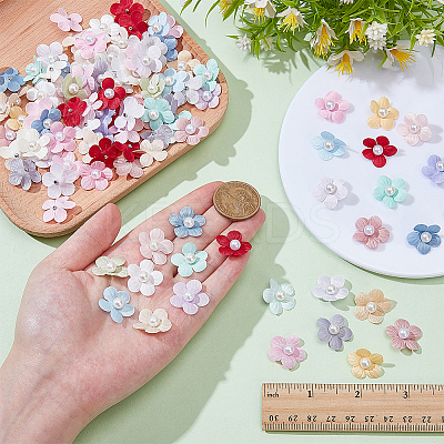 100Pcs Cloth Flower for Clothes Garment Accessories Decorative DIY-ME0002-05-1
