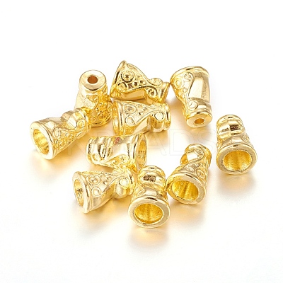 Tibetan Style Alloy Bead Cones TIBE-0578-G-FF-1