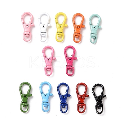 Spray Painted Alloy Swivel Clasps PALLOY-K257-16-1
