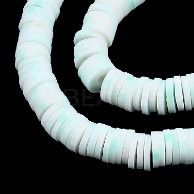 Handmade Polymer Clay Beads Strands CLAY-R089-6mm-169-1