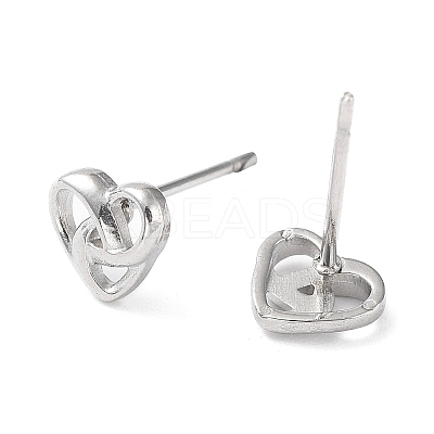 Non-Tarnish 304 Stainless Steel Stud Earrings EJEW-Q788-08P-1