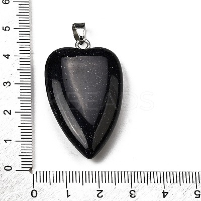 Synthetic Blue Goldstone Pendants G-F820-04P-03-1