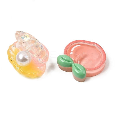 Opaque Resin Beads & Pendants RESI-XCP0001-10-1