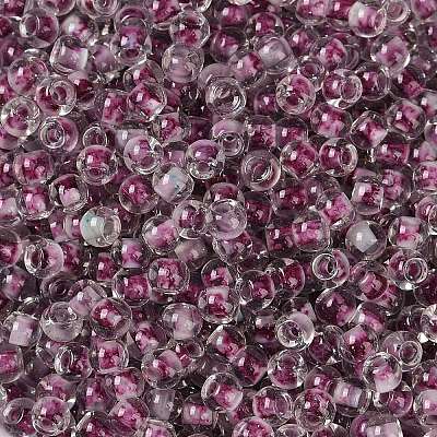 Transparent Inside Colours Glass Seed Beads SEED-A032-04N-1
