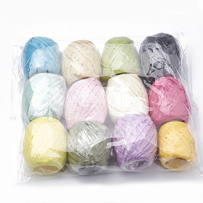 Colored Raffia Ribbon DIY-Q005-03-1