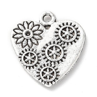 Tibetan Style Alloy Pendant Rhinestone Settings PALLOY-P293-031AS-1