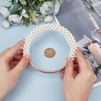 Acrylic Imitation Pearl Purse Handles FIND-WH20015-027A-1