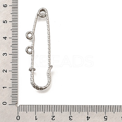 304 Stainless Steel Safety Pins Brooch Findings STAS-K252-11A-P-1