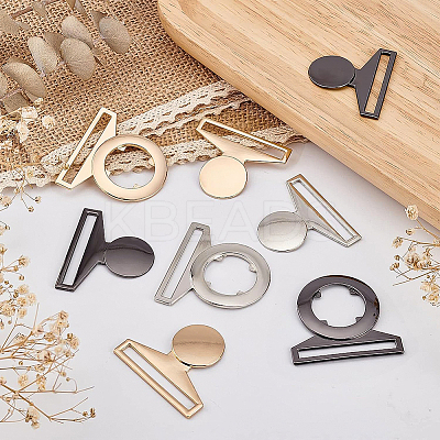 6Sets 3 Colors Zinc Alloy Side Release Buckles FIND-BC0002-43-1