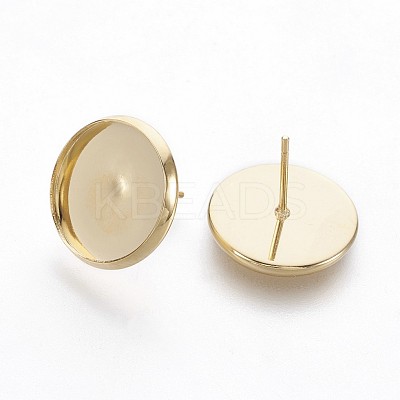 202 Stainless Steel Stud Earring Findings STAS-P221-08C-G-1