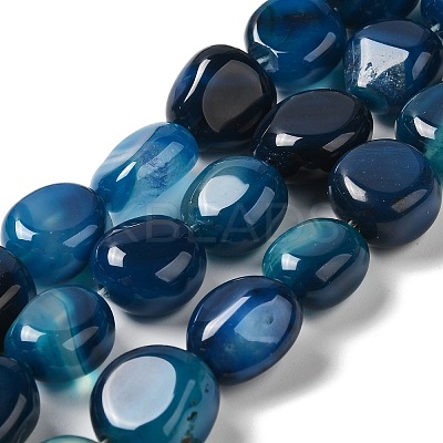 Natural Agate Beads Strands G-H295-D01-02-1