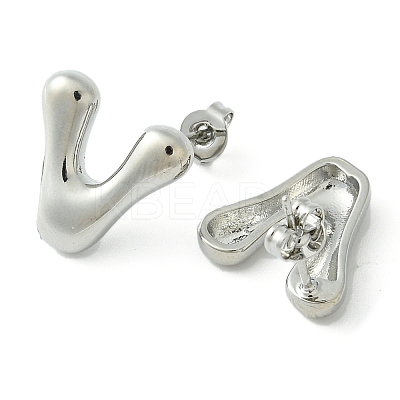 Rack Plating Brass Earrings EJEW-S222-01P-V-1