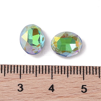 Glass Rhinestone Cabochons RGLA-L029-02A-SPLA-1