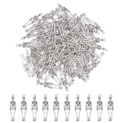 100Pcs Tibetan Style Alloy Pendants FIND-AR0002-12-1
