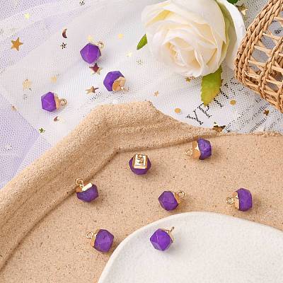 Natural White Jade Charms G-S359-015H-1