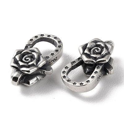 925 Thailand Sterling Silver Lobster Claw Clasps STER-D003-44AS-1