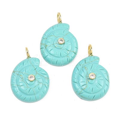Synthetic Turquoise Pendants G-H353-02G-09-1