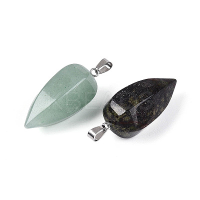 Natural & Synthetic Mixed Stone Pendants G-N349-14P-1