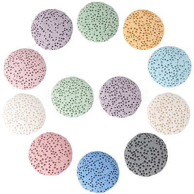24Pcs Unwaxed Natural Lava Rock Beads G-PA0002-11-1