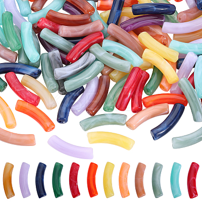 100Pcs Imitation Gemstone Acrylic Beads OACR-SP0001-05E-1