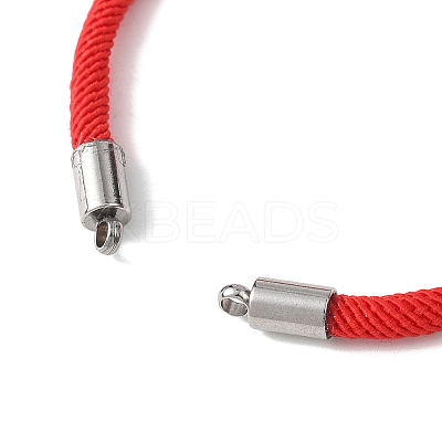 Nylon Round Cord Slider Bracelet Making AJEW-JB01461-01-1