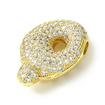 Rack Plating Brass Cubic Zirconia Pendants KK-S378-02G-Q-1