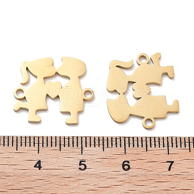 Ion Plating(IP) 304 Stainless Steel Connector Charms STAS-P332-08G-1