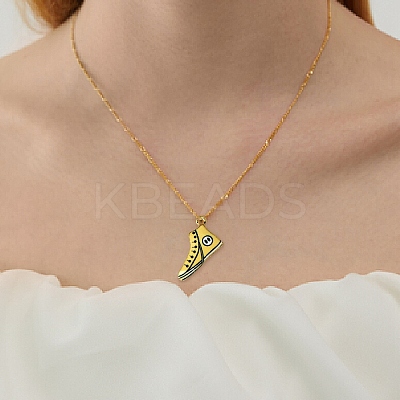 20Pcs 5 Colors Alloy Enamel Pendants ENAM-YW0004-52-1