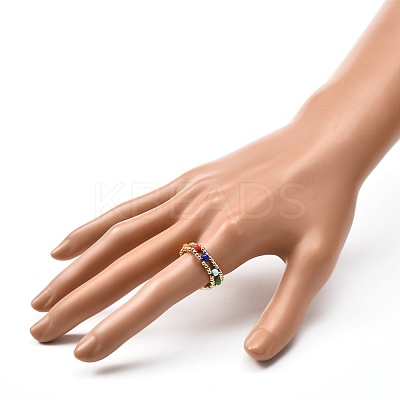 Glass Seed Beads Rings for Teen Girl Women X1-RJEW-TA00009-1