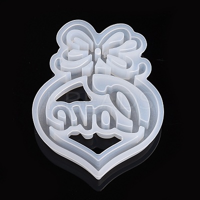 Valentine's Day DIY Heart with Word Love Silicone Molds DIY-L021-65-1