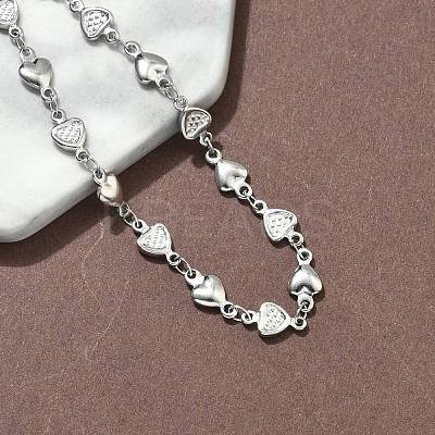 304 Stainless Steel Link Bracelets BJEW-Z132-01P-1