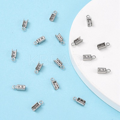 Tarnish Resistant 304 Stainless Steel Folding Crimp Ends LS-X-STAS-R065-36-1