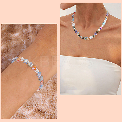 300Pcs 15 Colors Electroplate Transparent Glass Beads GLAA-PA0001-18-1