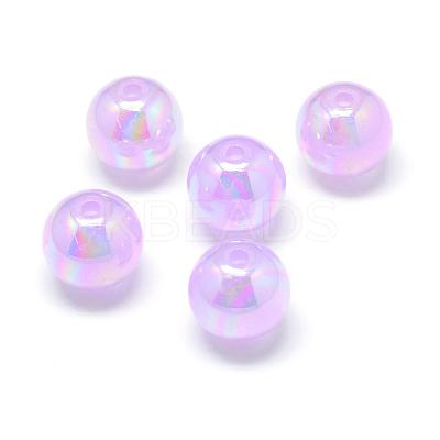 AB Colour Imitation Jelly Acrylic Beads MACR-S823-14mm-G-1