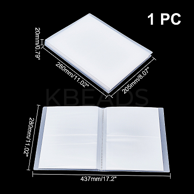 PP Plastic DIY Transparent Photo Album Scrapbooking AJEW-WH0223-26-1