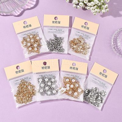 SHEGRACE Brass Pave Clear Cubic Zirconia Beads XGRQ4G557-689P-1